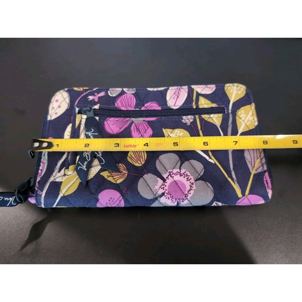 VERA BRADLEY NIGHTINGALE ZIP AROUND WALLET CLUTCH PURSE - Picture 9 of 11